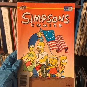 1996 Simpsons Comics #24 Orange Cover Featuring The Simpsons